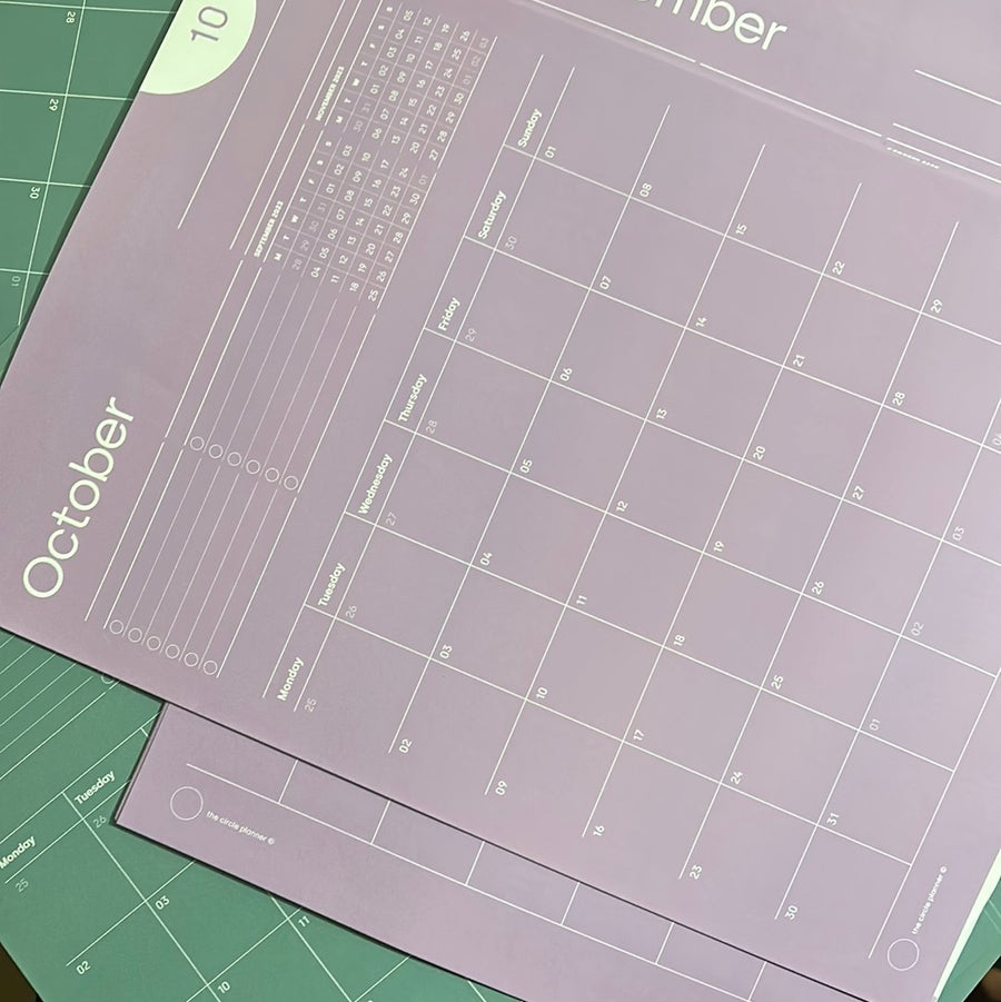 Oct-Dec 2023 Circle Wall Planners - Flash Sale