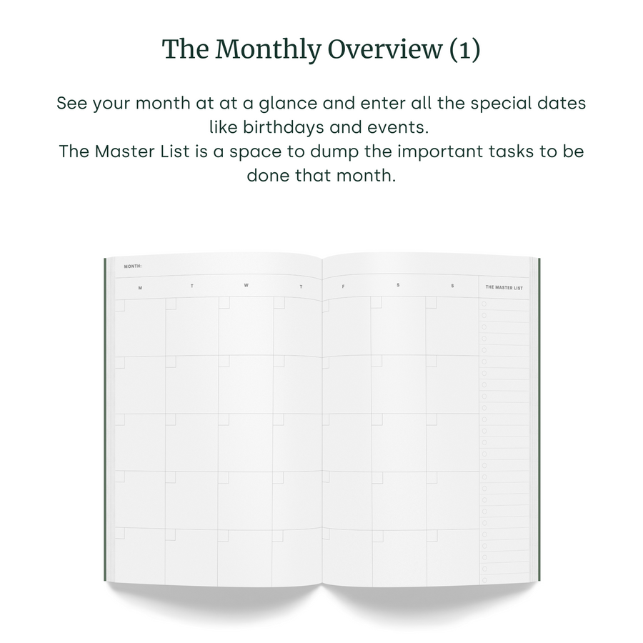 The Undated 12 Month Circle Planner (A5)